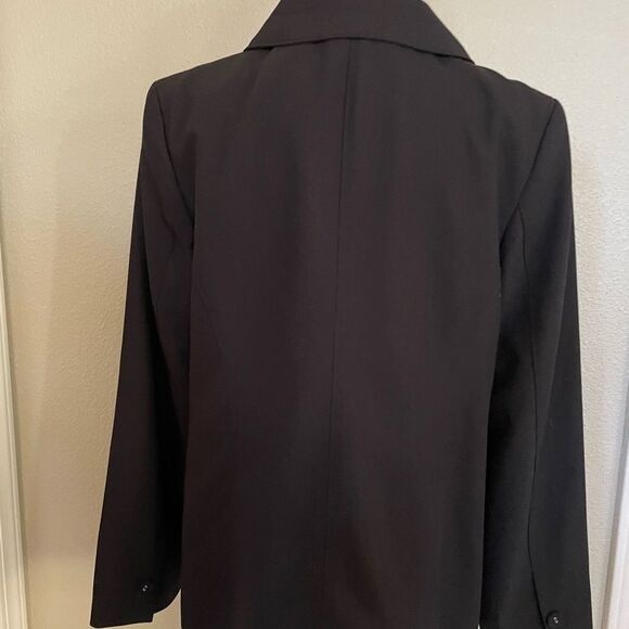 Pendleton Women's Petite Black Blazer & Stripe Design Inside & Pockets Size 12 - Picture 6 of 8